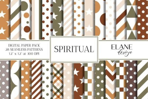 Download Fall Digital Paper, Seamless Patterns - Digital paper Collection