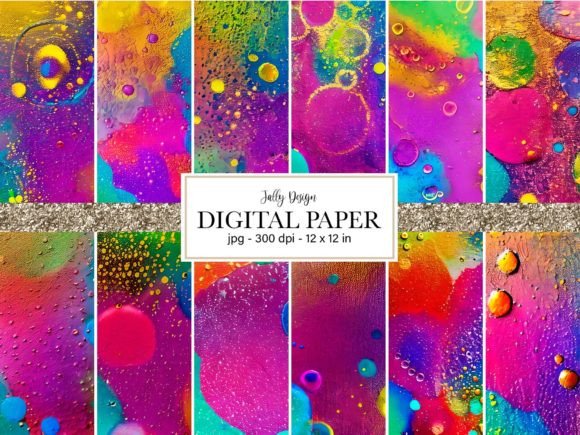 Download Colorful Abstract Textures Digital Paper - Digital paper Collection