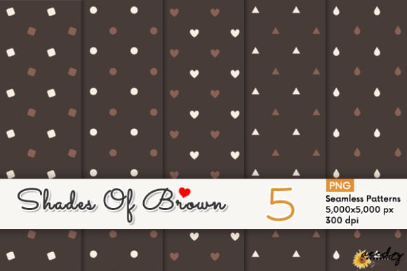 Download Shades of Brown Patterns Set - Brown patterns Collection