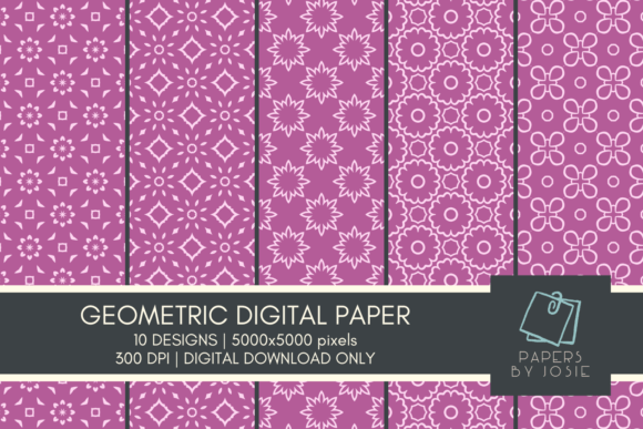 Download Geometric Pattern Digital Paper - Digital paper Collection