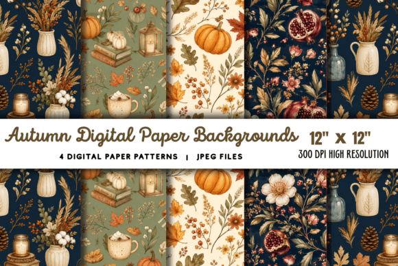 Download Autumn Digital Paper Background 3 - Digital paper Collection