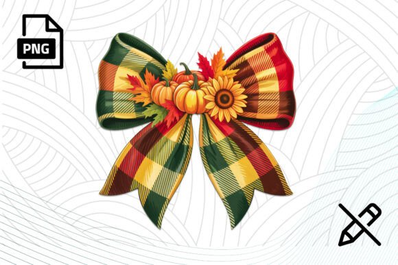 Download Fall Bow with Pumpkins PNG Clipart - Premium Resources