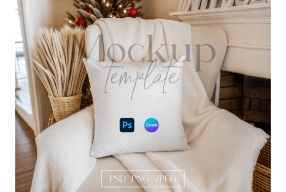 Download White Pillow on Cozy Chair - Premium Resources