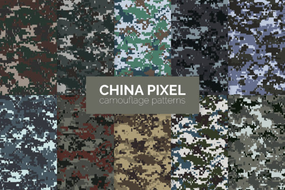 Download China Pixel Camouflage Patterns - Premium Resources