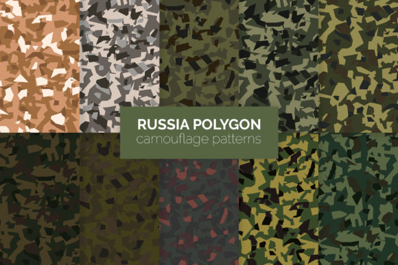 Download Russia Polygon Camouflage Patterns - Premium Resources