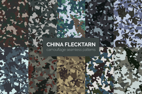 Download China Flecktarn Camouflage Patterns - Camouflage patterns Collection