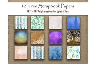 Download Tree Digital Paper Scrapbook Pattern - Digital paper Collection